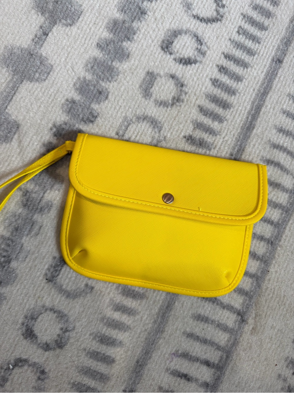 Neiman Marcus Bright Yellow Wristlet Clutch